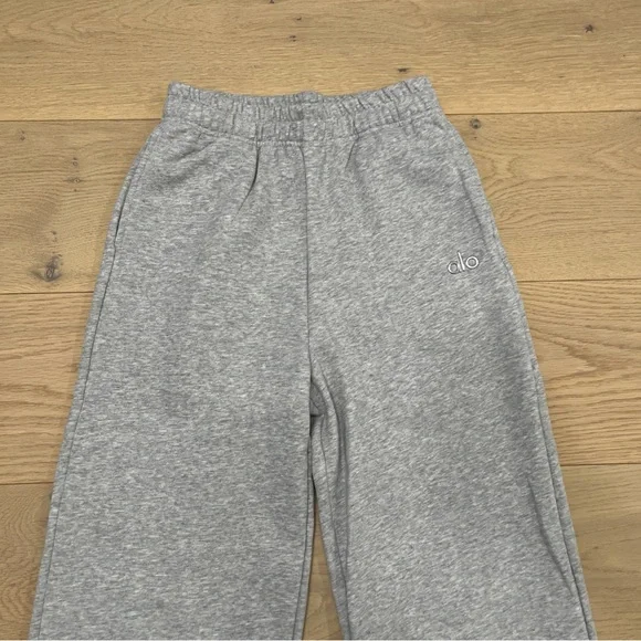 ALO Yoga Unisex Gray Zip-Up Hoodie and Jogger Set - Picture 12 of 16